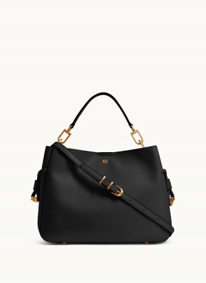 Donna Karan Bellerose Satchel Black | AU_DK20285