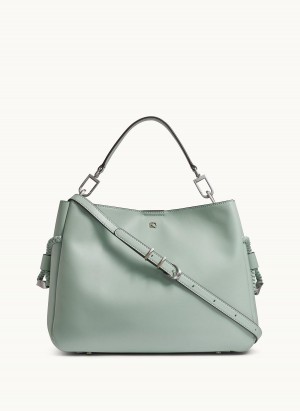 Donna Karan Bellerose Satchel Light Green | AU_DK87297