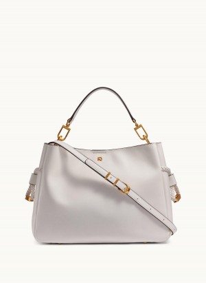 Donna Karan Bellerose Satchel White | AU_DK13438