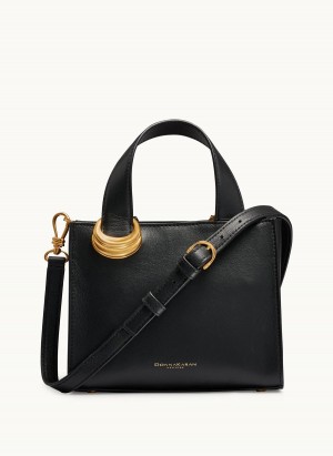 Donna Karan Hewlett Crossbody Bag Black / Gold | AU_DK84948