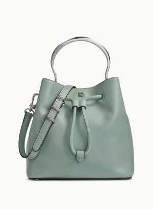 Donna Karan Lawrence Bucket Satchel Green | AU_DK34851