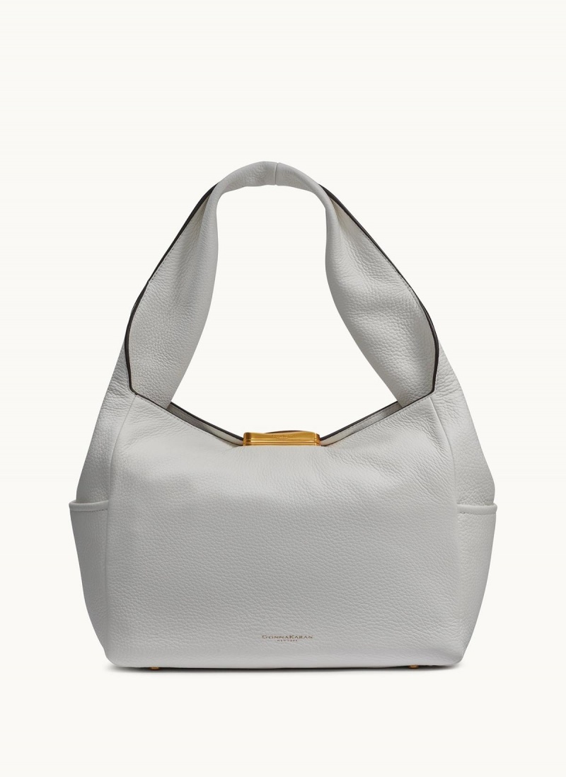 Donna Karan Amagansett Shoulder Bag White | AU_DK23578