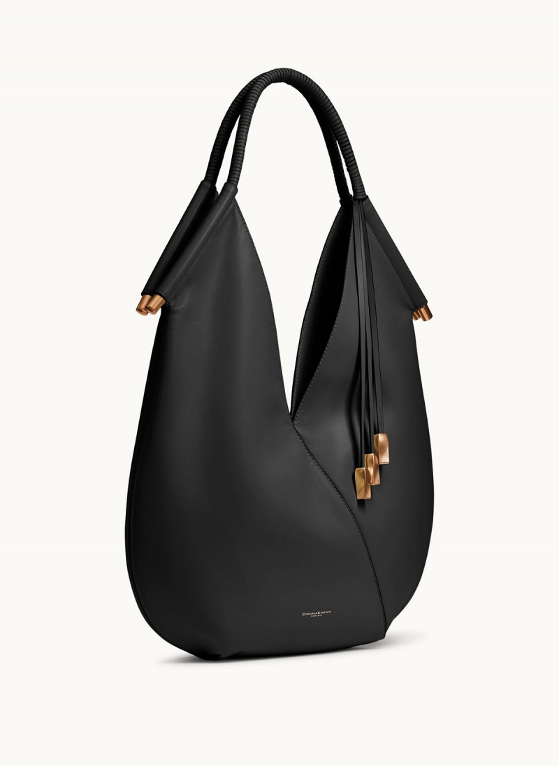 Donna Karan Baldwin Large Shoulder Bag Black | AU_DK51403