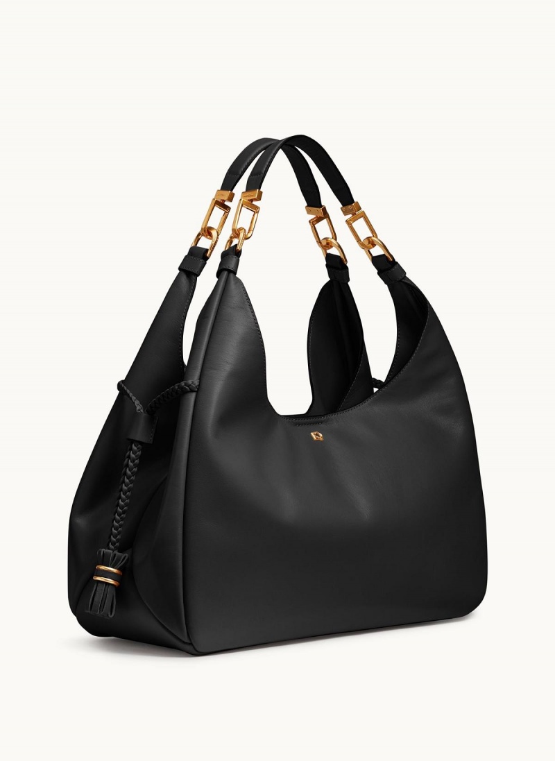 Donna Karan Bellerose Hobo Bag Black | AU_DK32184