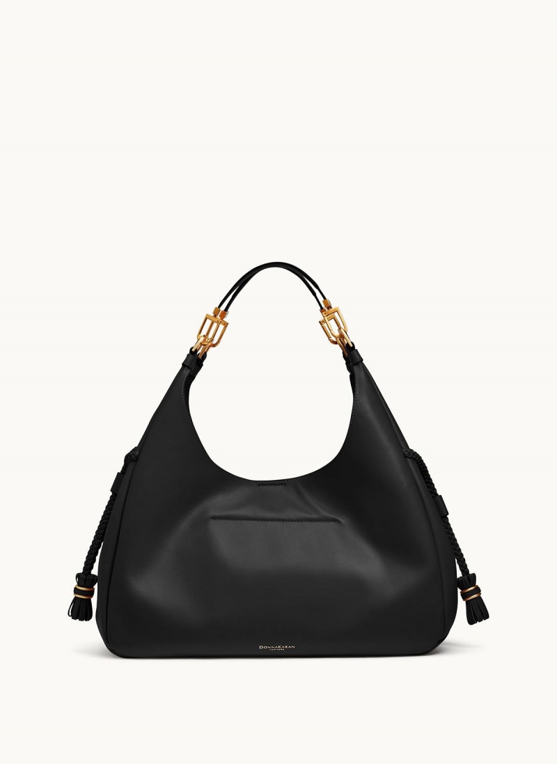 Donna Karan Bellerose Hobo Bag Black | AU_DK32184