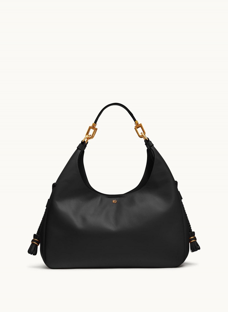 Donna Karan Bellerose Hobo Bag Black | AU_DK32184