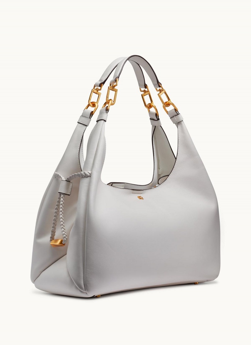 Donna Karan Bellerose Hobo Bag White | AU_DK74799