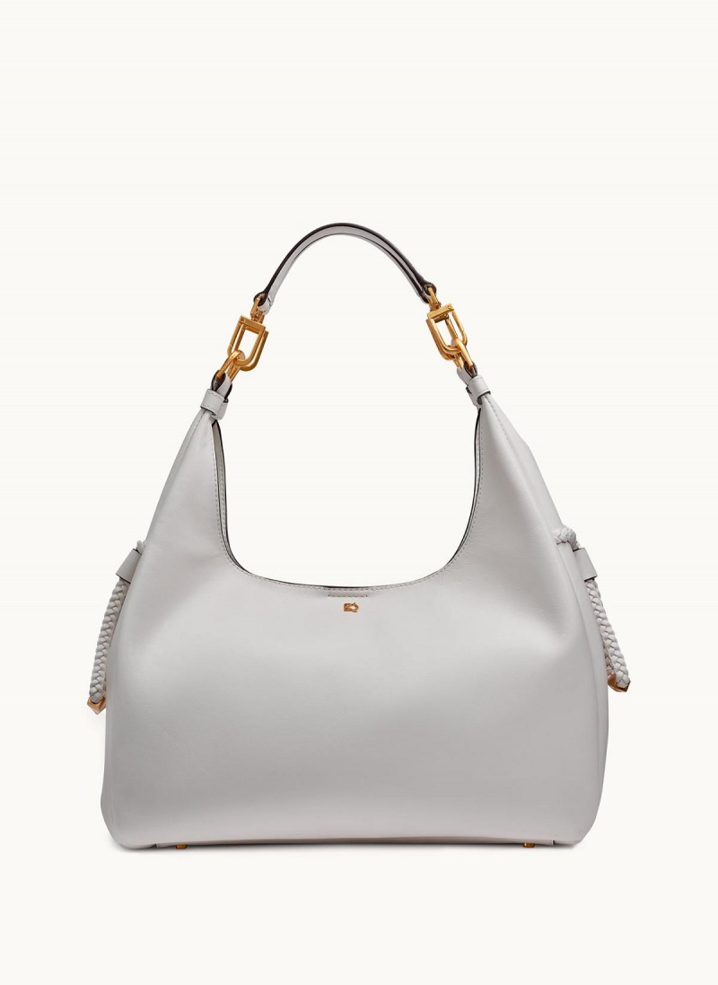 Donna Karan Bellerose Hobo Bag White | AU_DK74799