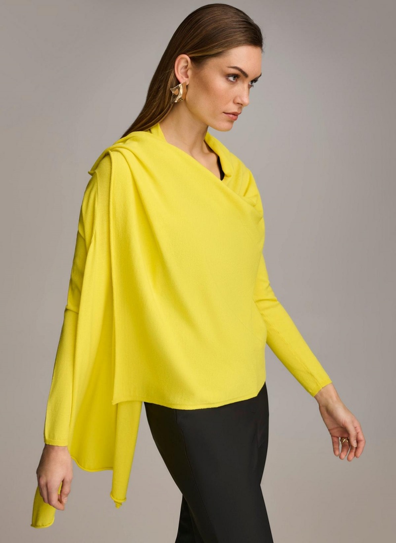 Donna Karan Drape Cardigan Sweaters and Tops Multicolor | AU_DK36677