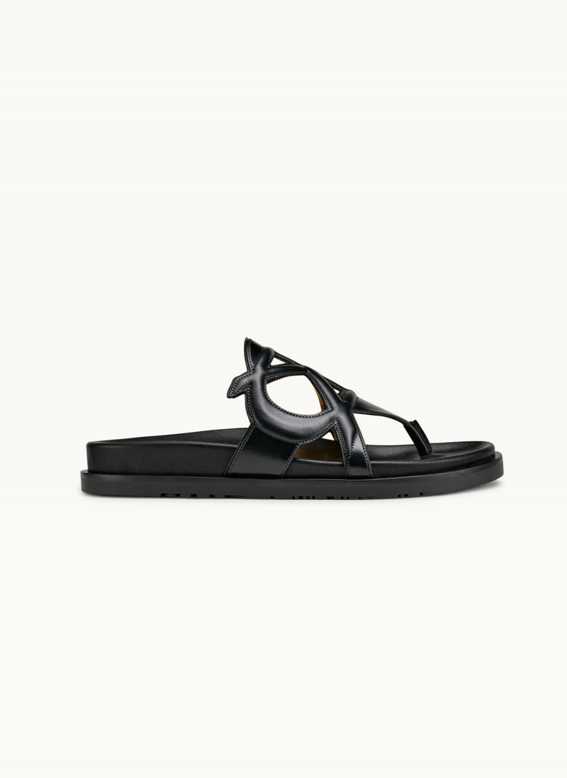 Donna Karan Hatsy Flat Sandals Black | AU_DK22699