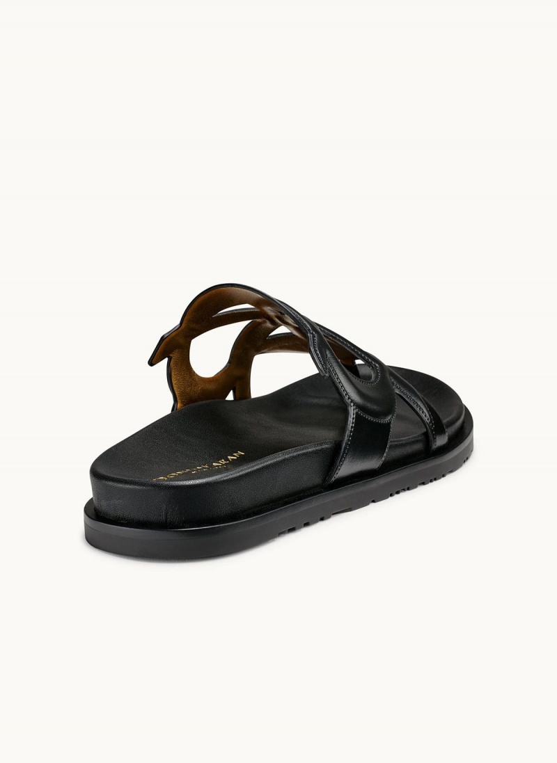 Donna Karan Hatsy Flat Sandals Black | AU_DK22699