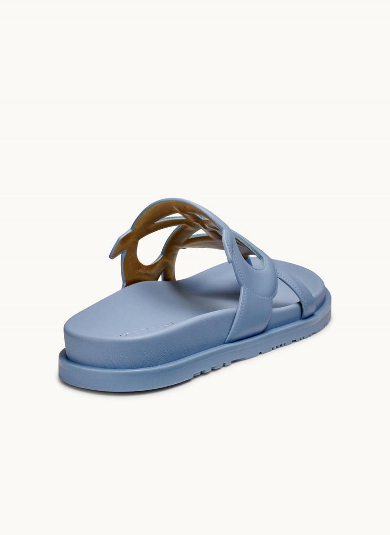 Donna Karan Hatsy Flat Sandals Blue | AU_DK60802