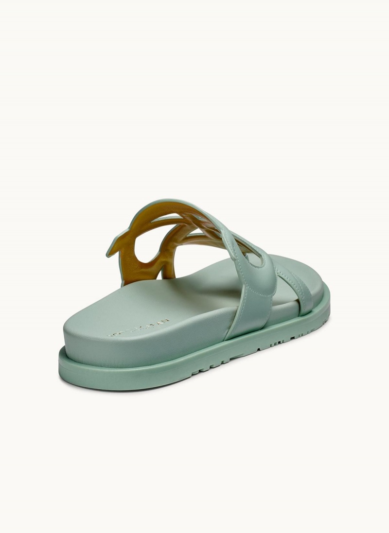 Donna Karan Hatsy Flat Sandals Green | AU_DK51380