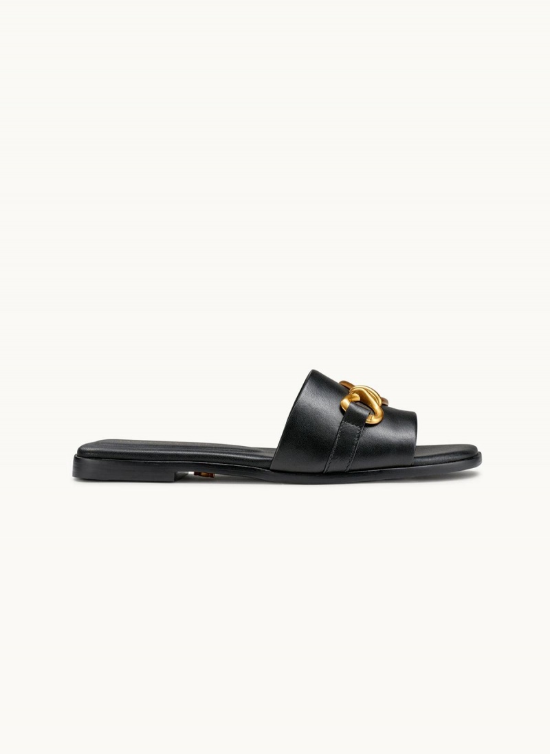 Donna Karan Haylen Flat Sandals Black | AU_DK52181