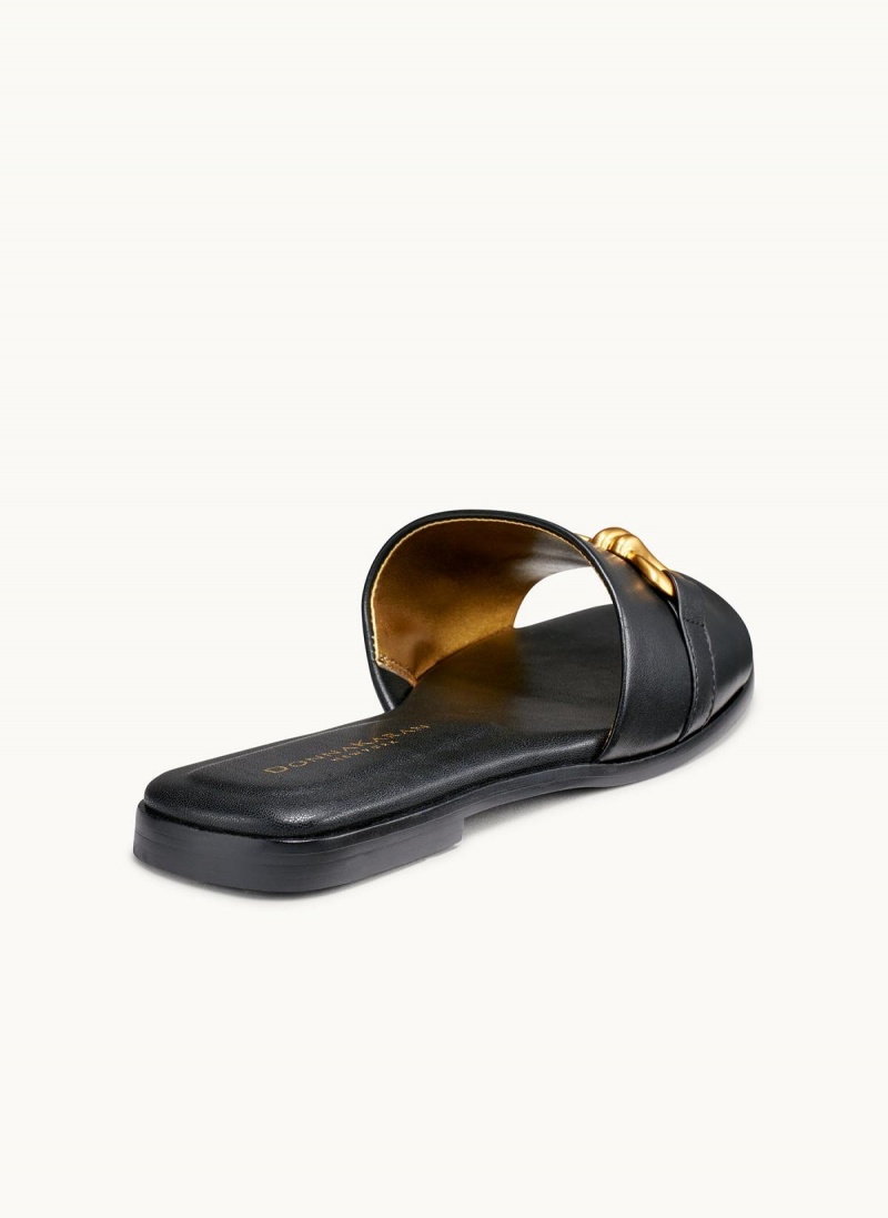 Donna Karan Haylen Flat Sandals Black | AU_DK52181