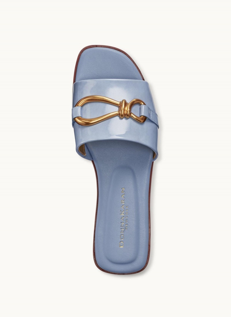 Donna Karan Haylen Flat Sandals Blue | AU_DK41736