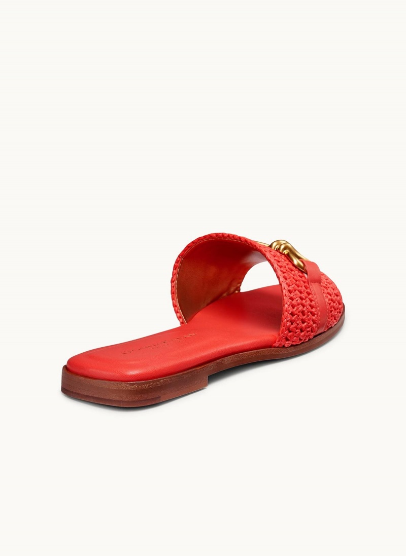 Donna Karan Haylen Flat Sandals Red | AU_DK86821