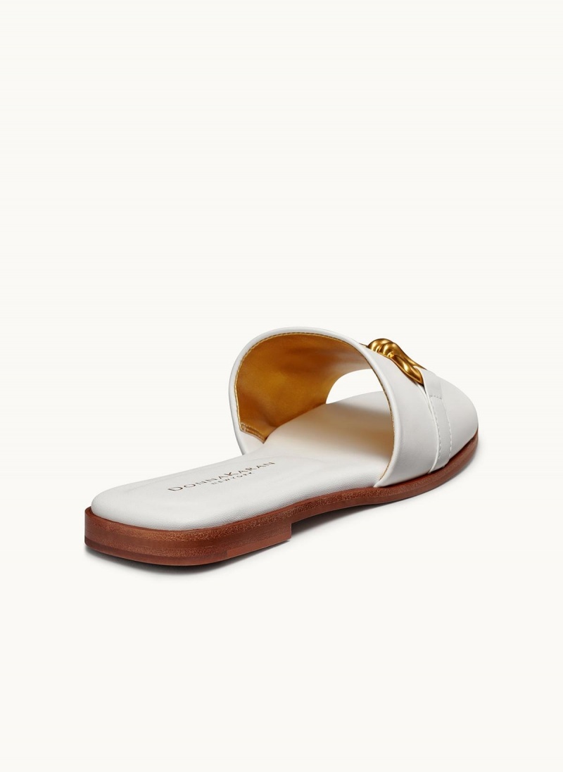 Donna Karan Haylen Flat Sandals White | AU_DK42092