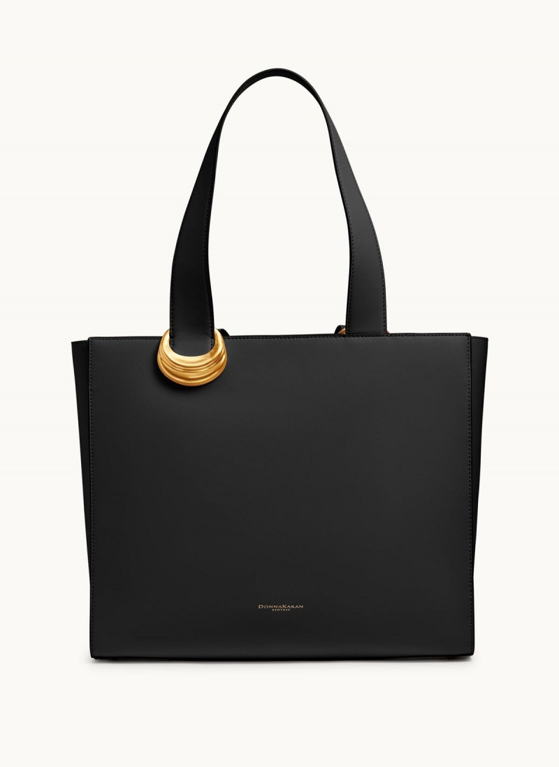 Donna Karan Hewlett Tote Bag Black / Gold | AU_DK34869