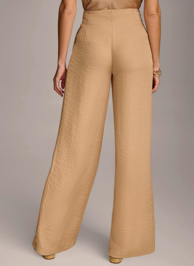 Donna Karan High Waisted Pants Brown | AU_DK61583