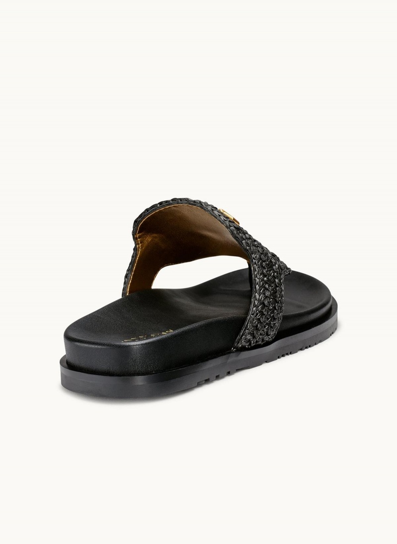 Donna Karan Hira Flat Sandals Black | AU_DK76459