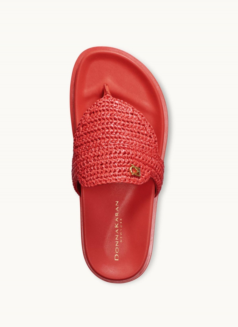 Donna Karan Hira Flat Sandals Red | AU_DK16159