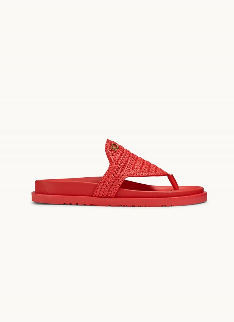 Donna Karan Hira Flat Sandals Red | AU_DK16159