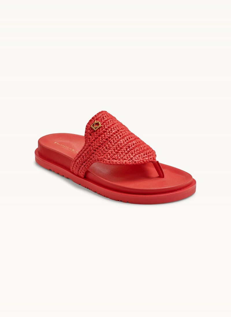 Donna Karan Hira Flat Sandals Red | AU_DK16159