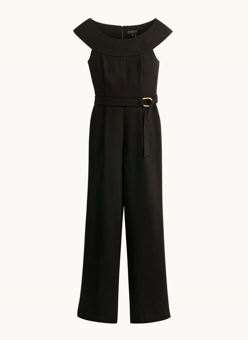 Donna Karan Jumpsuit With Hardware Belt Jumpsuit Black | AU_DK37126