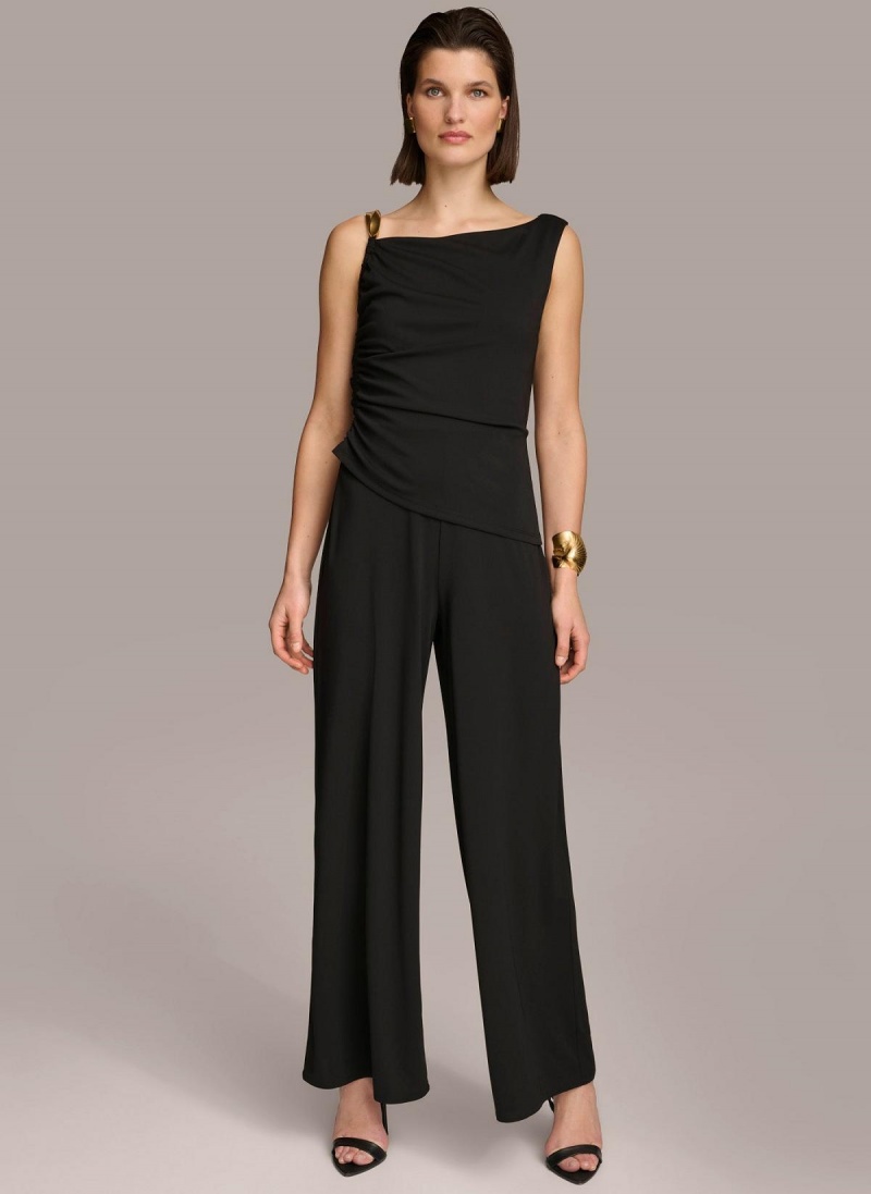 Donna Karan Jumpsuit With Hardware Jumpsuit Black | AU_DK67488