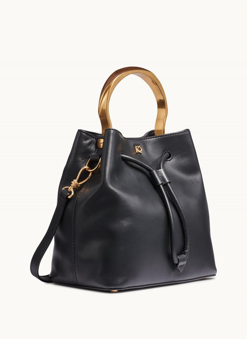 Donna Karan Lawrence Bucket Satchel Black | AU_DK98136