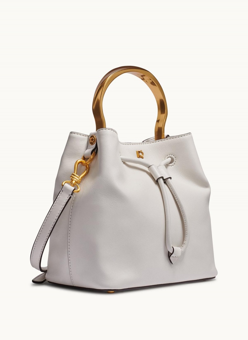 Donna Karan Lawrence Bucket Satchel White | AU_DK56542