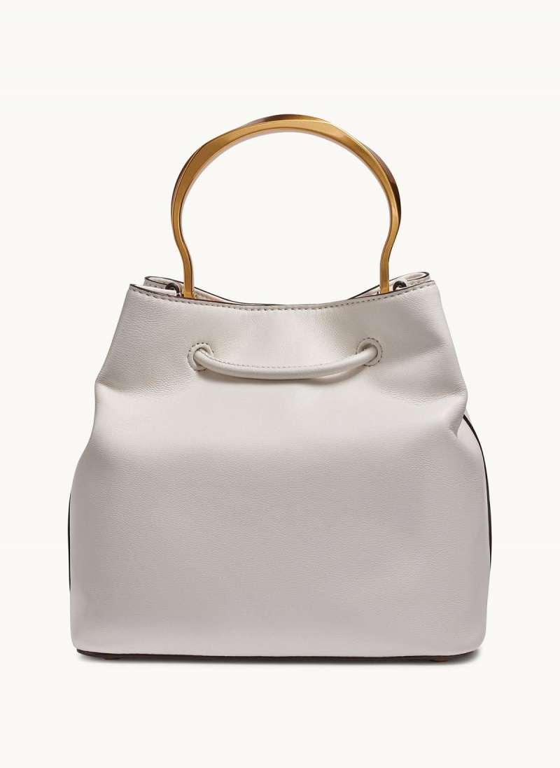 Donna Karan Lawrence Bucket Satchel White | AU_DK56542