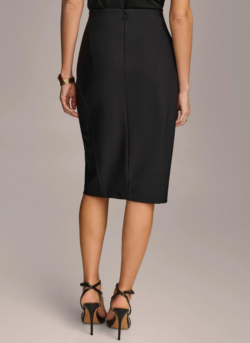 Donna Karan Midi Pencil Skirt Black | AU_DK87351