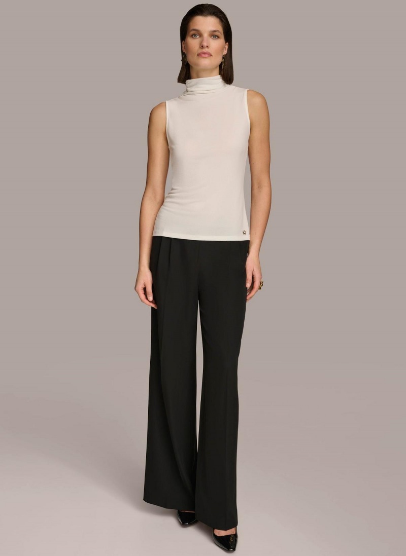 Donna Karan Mockneck Sweaters and Tops Cream | AU_DK64898