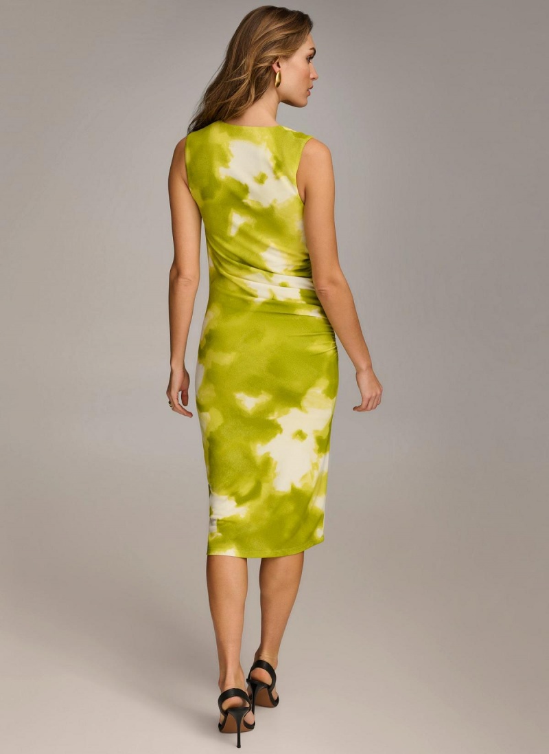 Donna Karan Print cowl Neck Dress Multicolor | AU_DK97085