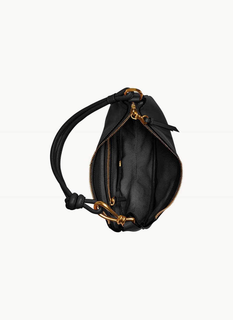 Donna Karan Roslyn Small Hobo Bag Black / Gold | AU_DK90149