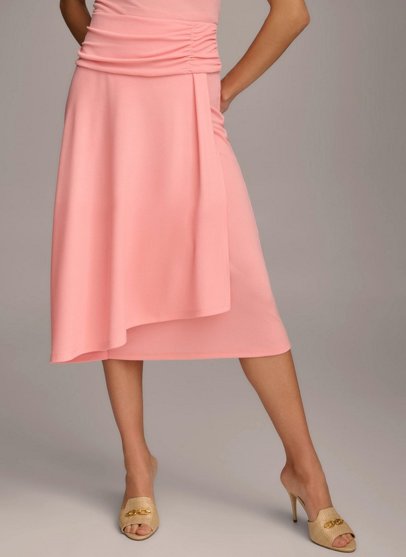 Donna Karan Ruched Skirt Pink | AU_DK46970