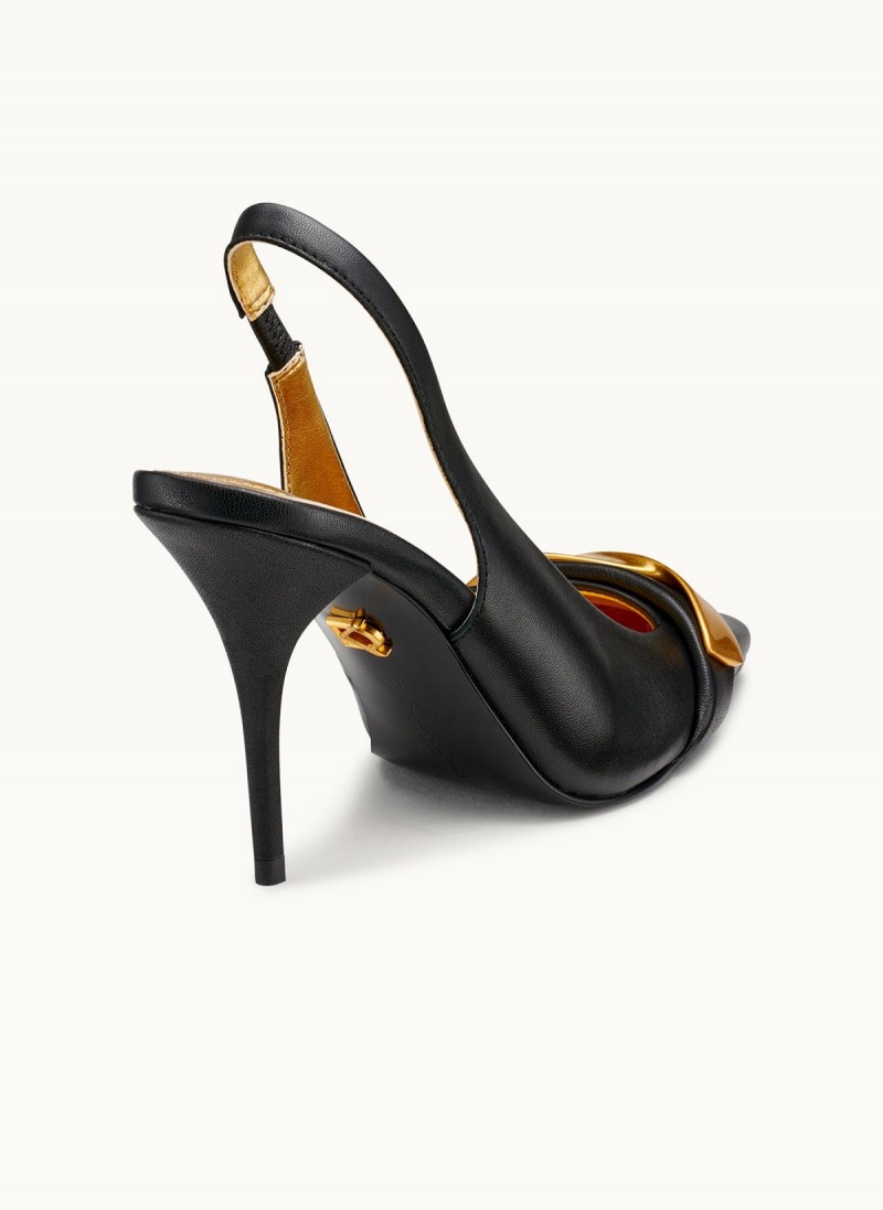 Donna Karan Sayer Slingback Heels Black | AU_DK53468