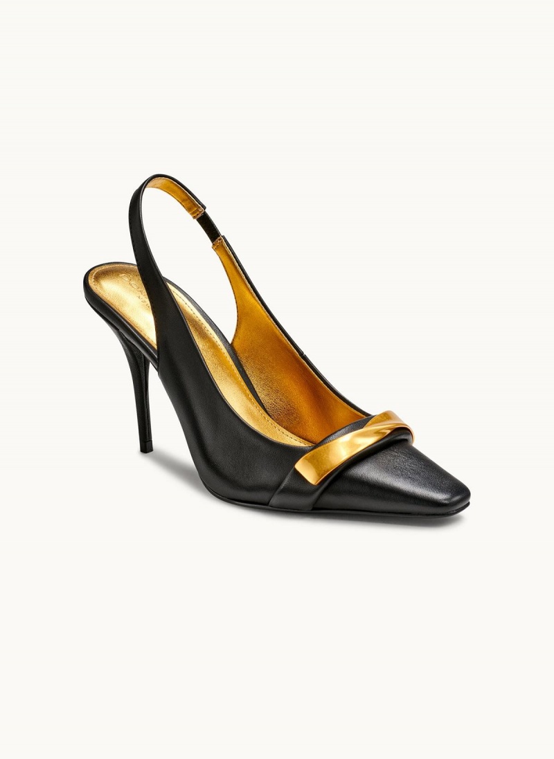 Donna Karan Sayer Slingback Heels Black | AU_DK53468