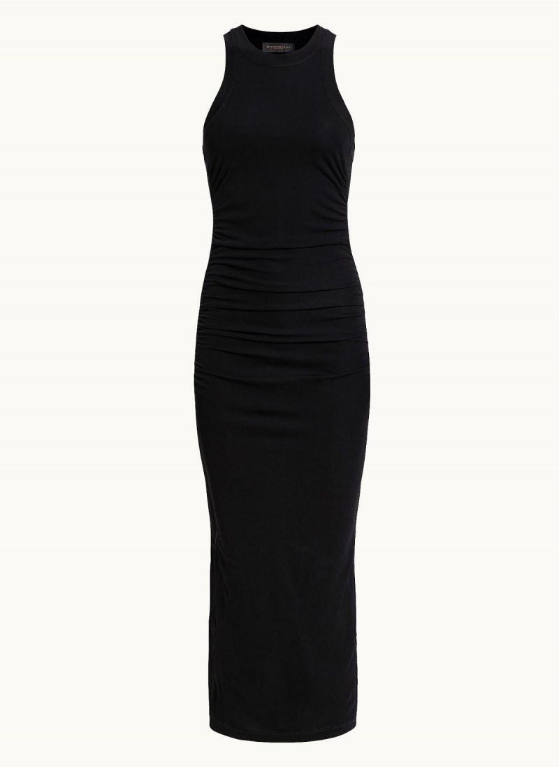 Donna Karan Sleeveless Ruched Dress Black | AU_DK10813