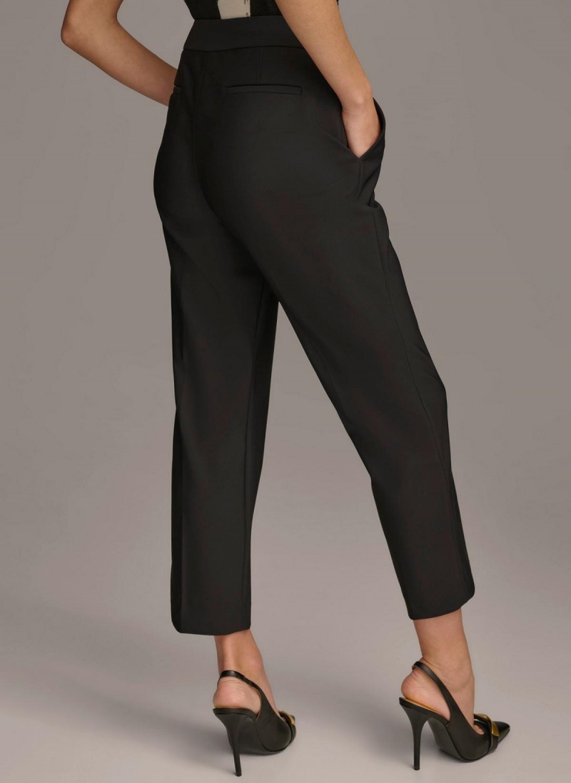 Donna Karan Slim Leg Ankle Length Pants Black | AU_DK31431