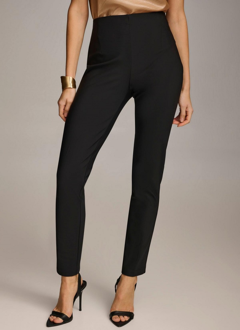 Donna Karan Slim Leg Pants Black | AU_DK55503