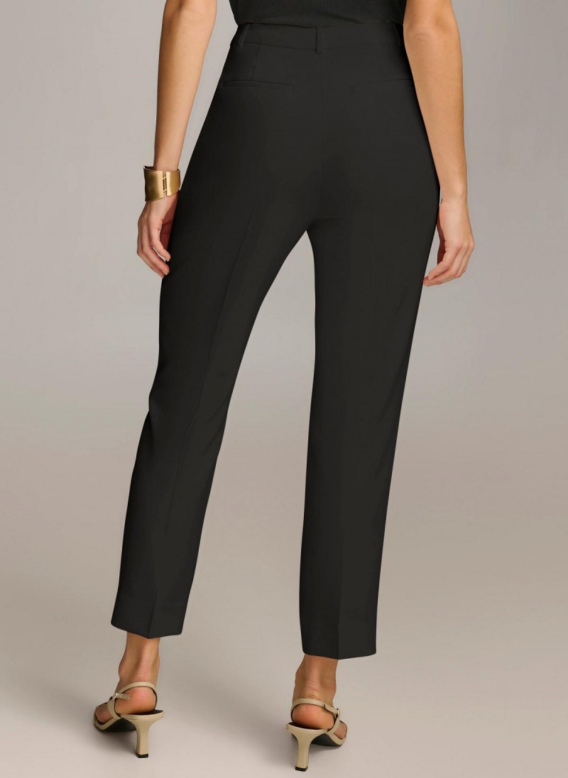 Donna Karan Slim Leg Pants Black | AU_DK83561