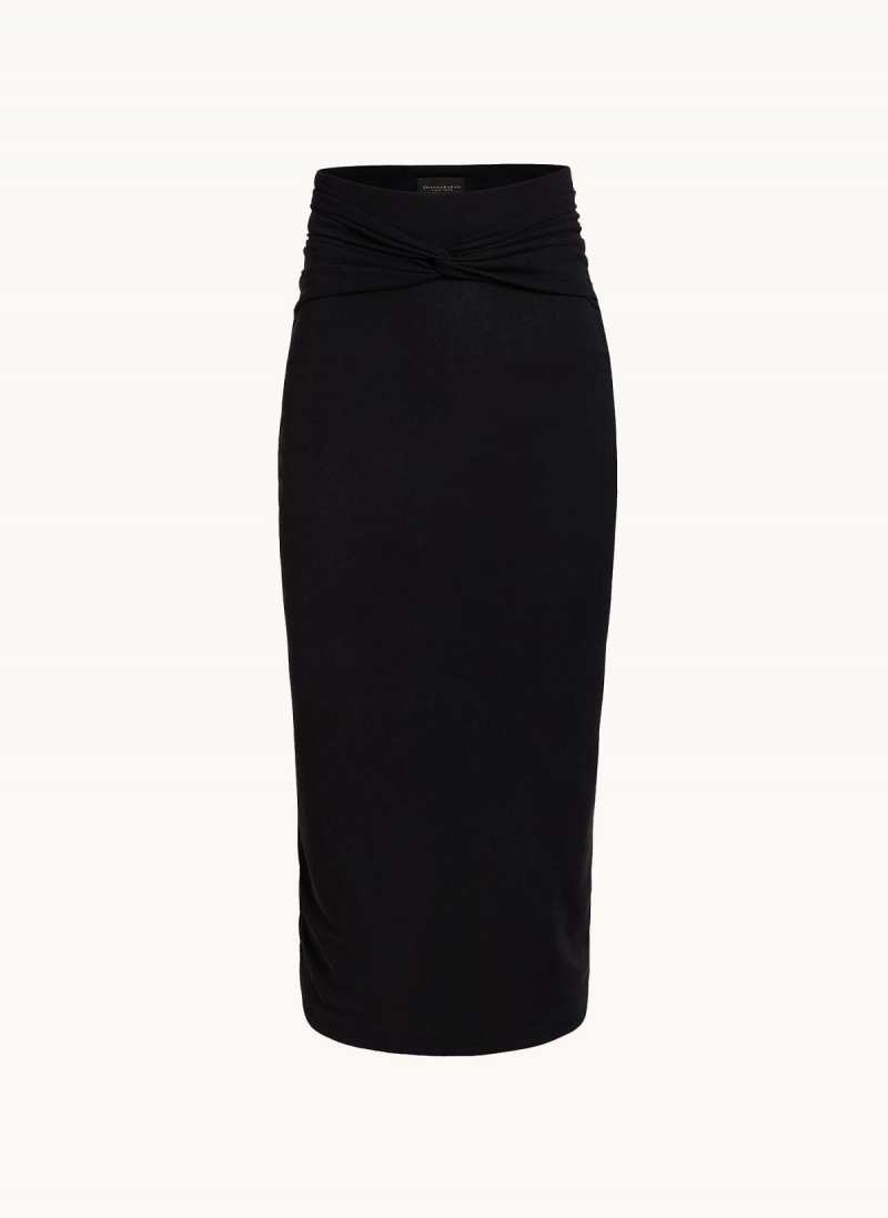 Donna Karan Twist Waist Skirt Black | AU_DK28668